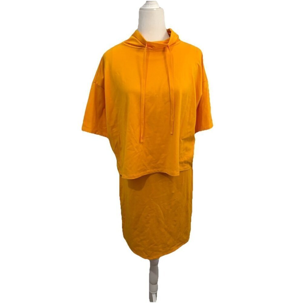Eileen Fisher Mango Funnel Neck Top And Dress 2 Piece Set Women XXS